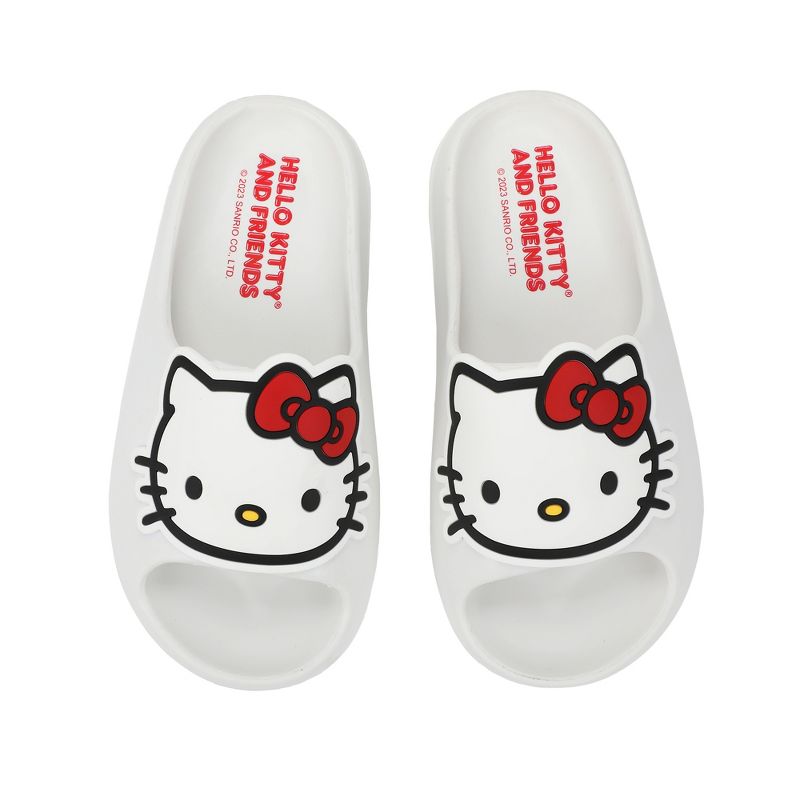 Hello Kitty & Friends Hello Kitty Character Straps Men's White Slide Sandals, 3 of 7
