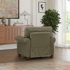 NicBex 35.83 Inch Modern Faux Leather Single Sofa with Wood Legs for Living Room,Office,Apartment - 4 of 4