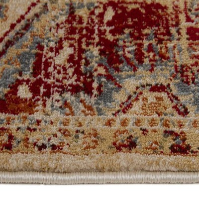 Ivory Oriental Elegance 6' x 9' Synthetic Area Rug