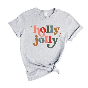 Simply Sage Market Women's Holly Jolly Stars Short Sleeve Graphic Tee - 1 of 4