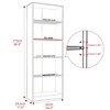 AZL1 Life Concept Decorative Bookshelf Freestanding Bookcase, Adjustable Shelves, 5 Layer for Offices, Living Rooms, Dark Brown, 11.6"*24.4"*68.9" - 3 of 4