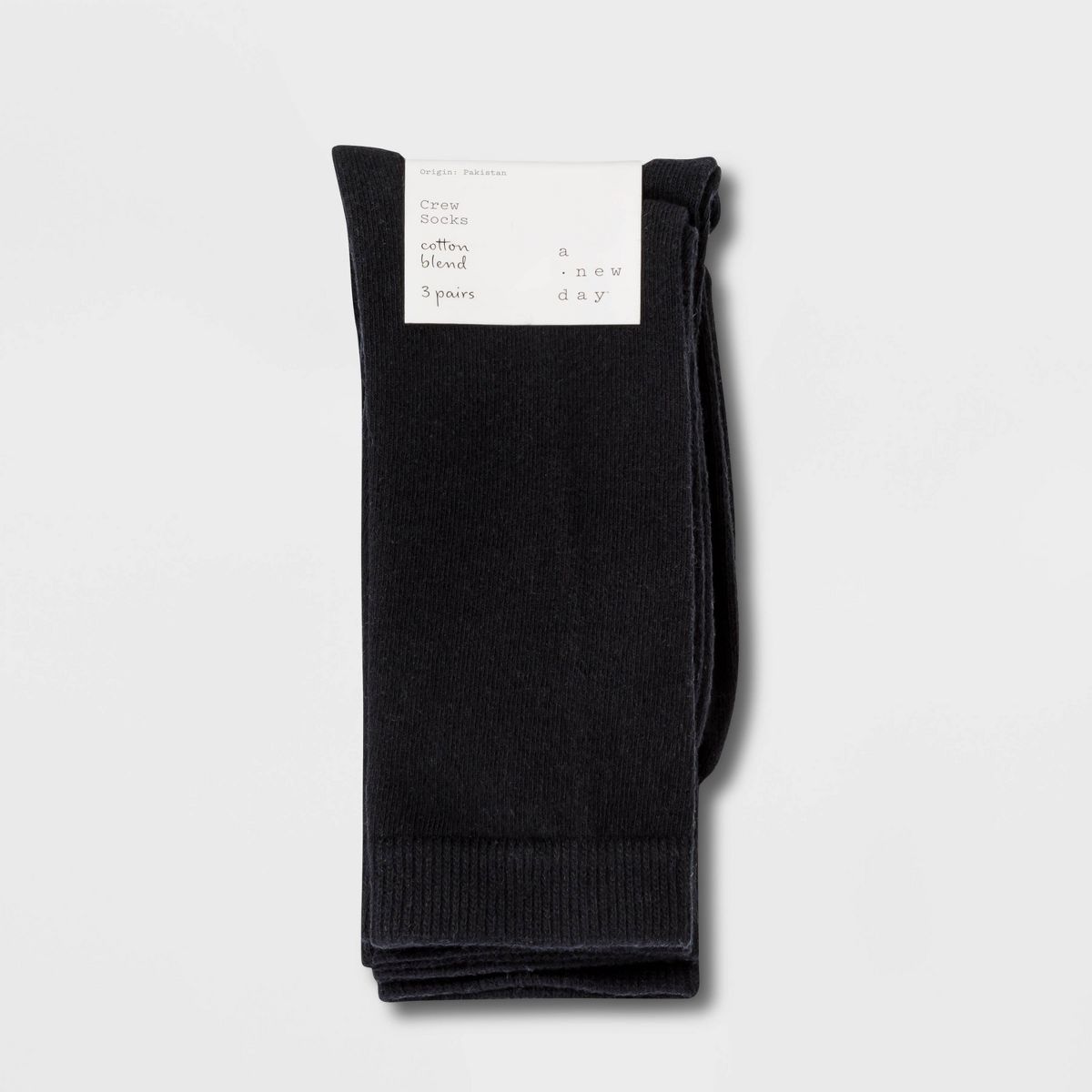 Women's 3pk Crew Socks - A New Day™ 4-10 - thumbnail 2