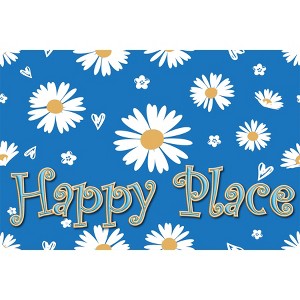 Ashley Productions® The Original Fun Mat™, Welcome Mat, 15.5" x 23.5", Happy Place Welcome - 1 of 1