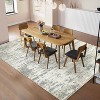 9x12 Beige Modern Abstract Rug,Washable Low-Pile Non-Slip Throw Carpet, Foldable Non-Shedding Floor Mat for Living Room, Bedroom, Nursery, Apartment - 4 of 4