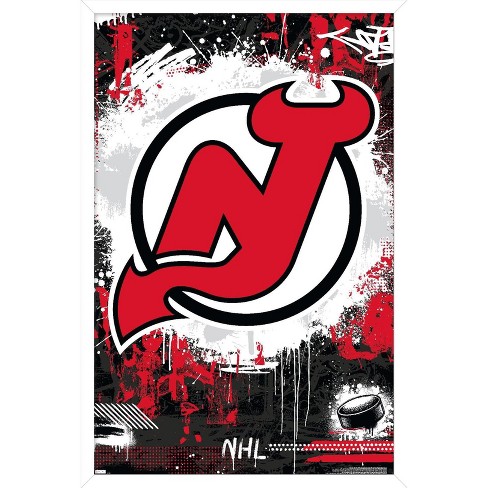 NHL New Jersey Devils - Drip Skate 21 Poster