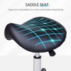 Vynxaria Rolling Saddle Stool - Ergonomic Swivel Chair with Adjustable Height & Wheels - 3 of 4