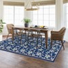 Floral Area Rugs Boho Style Washable Low Pile Non Slip Indoor Carpet for Nursery Playroom Bedroom Living Room - 2 of 4