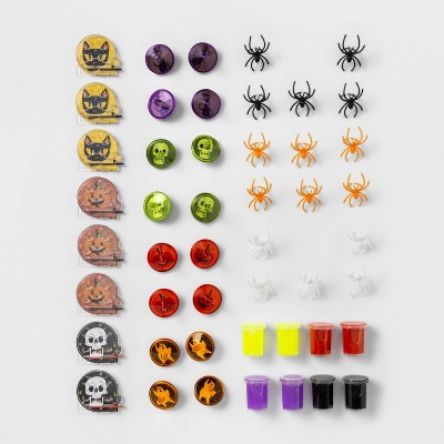 48pc Spider Rings/Games/Slime Halloween Party Favors - Hyde & EEK! Boutique™