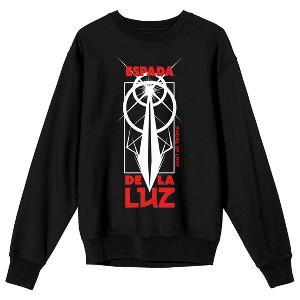Tower of God Espada de lu luz, sword of light, icon on Black Long Sleeve Adult Crew neck - 1 of 3