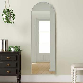 Muse Oversize Floor Mirror,Arch Full Length Mirror With Aluminum Alloy Framed Full Length Mirror for Hanging or Standing-The Pop Home