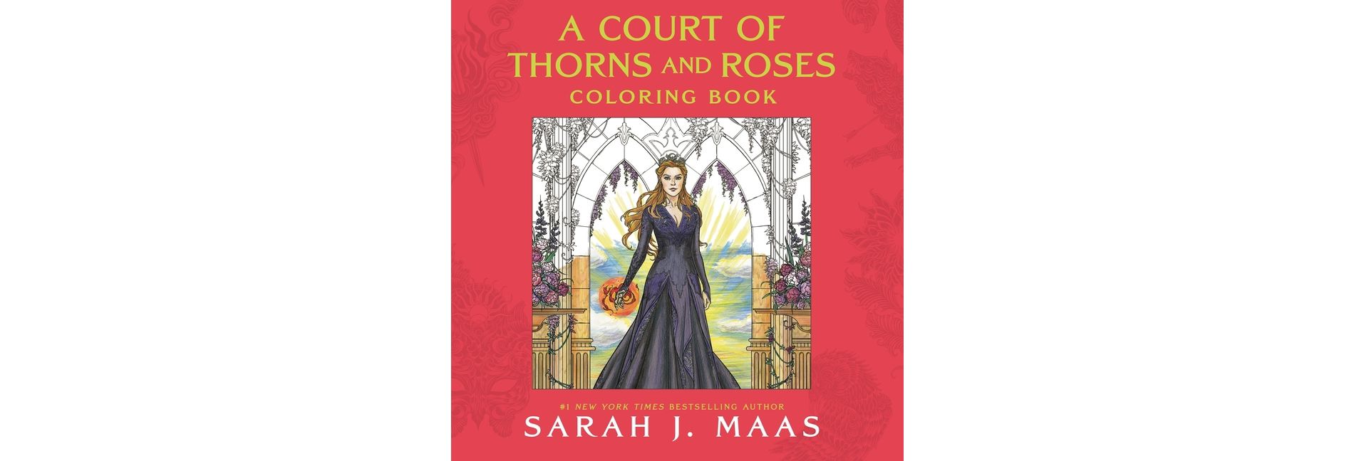 A Court of Thorns and Roses Coloring Book - by Sarah J Maas (Paperback)
