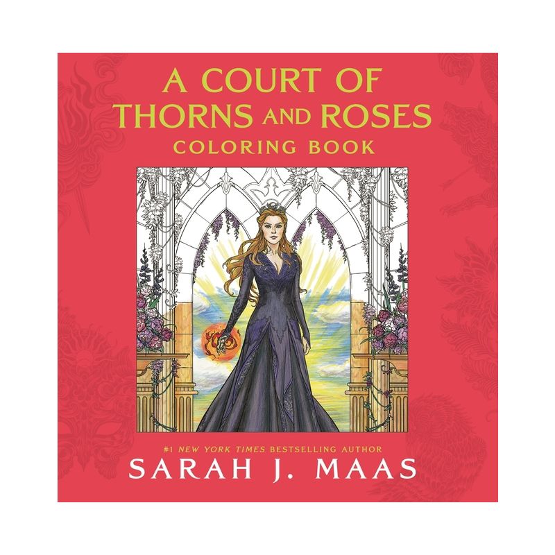 A Court of Thorns and Roses Coloring Book - by  Sarah J Maas (Paperback), 1 of 2