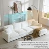 Modern L-Shaped Sofa: 5-Seat Chenille Set with Chaise & 2 Free Pillows - 4 of 4