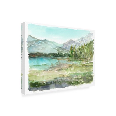 Plein Air Reservoir I Outdoor Landscape Canvas Print