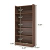 NicBex Wood Bookshelf with Storage Display Shelves Bookcases for Living Room Home Office - 3 of 4