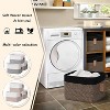 Aoibox Cotton Rope Square Storage Baskets with Handles Black Jute for Shelves Dog Toy Bin Shoe Organizer 3 Pack - 2 of 4