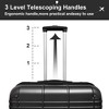 Luggage Set 4 Piece Suitcase Set 12" 20" 24" 28" Hardside Travel Luggage Sets With Spinner Wheel TSA Lock - 3 of 4