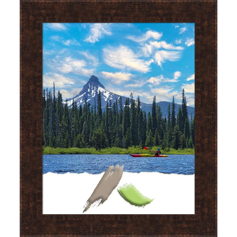 Amanti Art William Mottled Bronze Narrow Picture Frame, 1 of 7