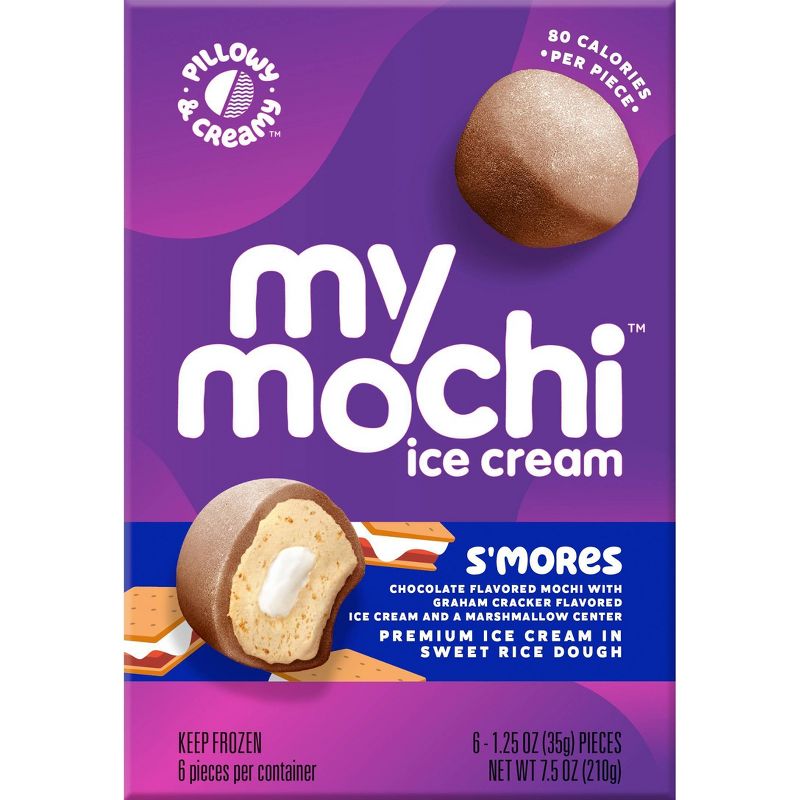 My/Mochi Third Layer S&#39;mores Ice Cream - 6pk, 1 of 9