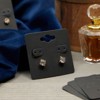 Juvale Earring Cards - 200-Pack Hanging Earring Card Holder, Paper Jewelry Display Cards for Earrings, Ear Studs, Black, 2 x 2 Inches - 2 of 4