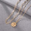 Layered Heart Necklace, Handmade 18K Gold Plated Dainty Choker With Arrow Bar Pendant for Women - 4 of 4