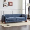 Christopher Knight Home Mia 82.75" Boucle Fabric 3 Seater Sofa Navy Blue - 2 of 4