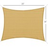 16' x 20' Sun Shade Sail Canopy Outdoor Shade Sail Cloth for Patio Deck Yard with D-Rings and Rope Included - 3 of 4