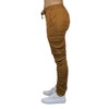 Galaxy By Harvic Women's  Loose Fit Cotton Stretch Twill Cargo Joggers - 3 of 4
