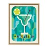 Kate & Laurel All Things Decor 18"x24" Sylvie MCM Margarita Framed Wall Art by Rachel Lee Natural Colorful Mid-Century Drink Wall Art - 2 of 4