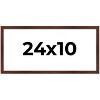 PosterPalooza | Panoramic Classic Modern Brown Frame - UV Acrylic, Foam Board Backing, Hanging Hardware - 2 of 4