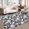 Modern Abstract Runner Rug,Washable High-Pile Non-Slip Shaggy Accent Carpet, No-Shedding Indoor Floor Cover for Hallway,Living Room, Patio - 3 of 4