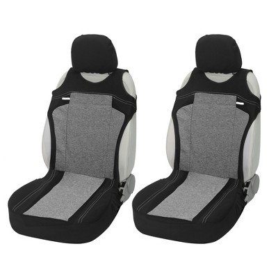 Image of Unique Bargains Universal Front Car Seat Cover Kit Cloth Fabric Seat Protector Pad Fit for Car Truck SUV Gray