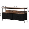 TV Stand with Storage, TV Console for Living Room, 2-Drawer Entertainment Center with Open Shelf, Fabric Drawer for 32 to 50 Inch TV - 2 of 4