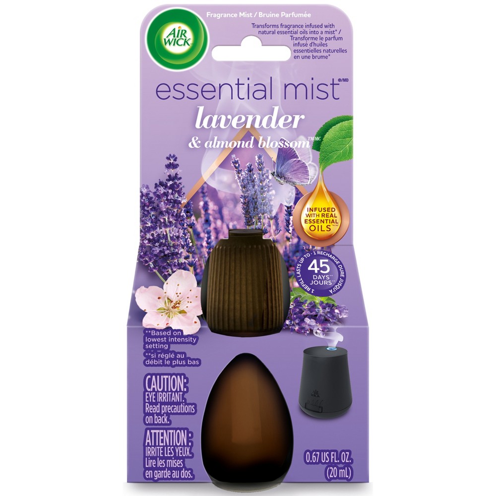Photos - Air Freshener Air Wick Essential Mist Lavender & Almond Blossom  Refill - 0 