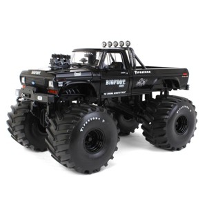 Greenlight 1/18 1974 Ford F-250 Ranger XLTMonster Truck, Bigfoot #1, Black Bandit, 66 inch Tires 13650 - 1 of 4