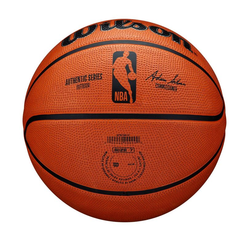 Wilson NBA Authentic Series Outdoor 29.5&#34; Basketball - Brown, 6 of 12