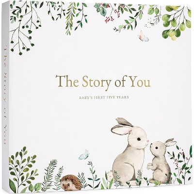 Attop Keepsake Memory Book for Baby Boy or Girl  A Milestone Book to Record Every Event from Birth Neutral Journal Scrapbook Photo Album