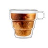 Joyjolt Diner Tea Coffee Mugs Glasses Set - 16 Oz - Set Of 6 Cafe Style  Clear Coffee Mug : Target