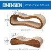 DOMETOUR Cat Scratcher Lounge Bed, Durable Cat Scratching Post Cardboard Prevents Furniture Damage - 3 of 4