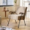 TIRAMISUBEST Modern High-Back Accent Armchair with Metal Legs and Soft Upholstery - Perfect for Living Room, Home Office, Bedroom & Dining Room - 4 of 4