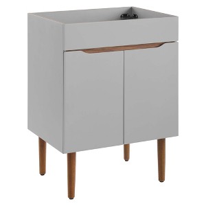 Modway Harvest 24" Bathroom Vanity Cabinet – Modern Freestanding Storage Unit (Sink Basin Not Included) - 1 of 4