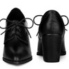 Perphy Women's Pointy Toe Lace Up Block Heels Ankle Booties - 2 of 3