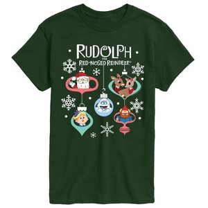 Men's - Rudolph - Rudolph Ornaments Short Sleeve Graphic T-Shirt - 1 of 3