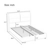 Sapphtopaz Queen Platform Bed Frame with PU Headboard Upholstered Bed with Hydraulic Lift Up Storage and Sensor LED Bed Frame for Bedroom - 4 of 4