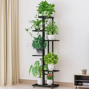 COZONY Tall Plant Stand, 6 Tier Potted Plant Shelf Indoor Outdoor Planter Display Unit - 1 of 4