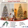 HOMDOX 6ft Pre-lit Flocked Artificial Christmas Tree, Premium Hinged Artificial Pine Lighted Holiday Tree w/ 640 Dense Branch Tips, 250 Lights, Base - 4 of 4
