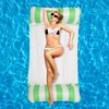 Unique Bargains Stripe Rectangular Pool Hammock Lounger 1 Set - 2 of 4