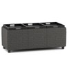NicBex Faux Leather Storage Ottoman Bench,Upholstered Storage Ottoman with 3 Flip Over Serving Trays,Storage Bench for Living Room,Bedroom - 2 of 4