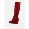 Tulsha Microfiber Wedge Women Heel Boots - 3 of 4