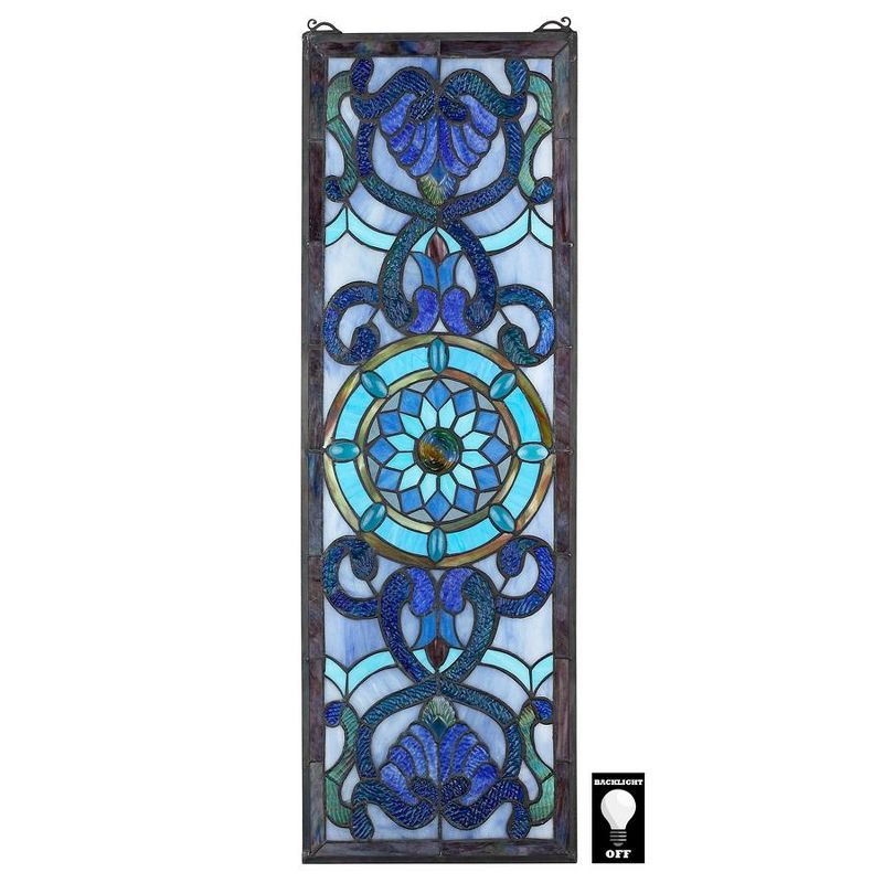 Design Toscano Roquebrun Tiffany-Style Stained Glass Window, 2 of 7
